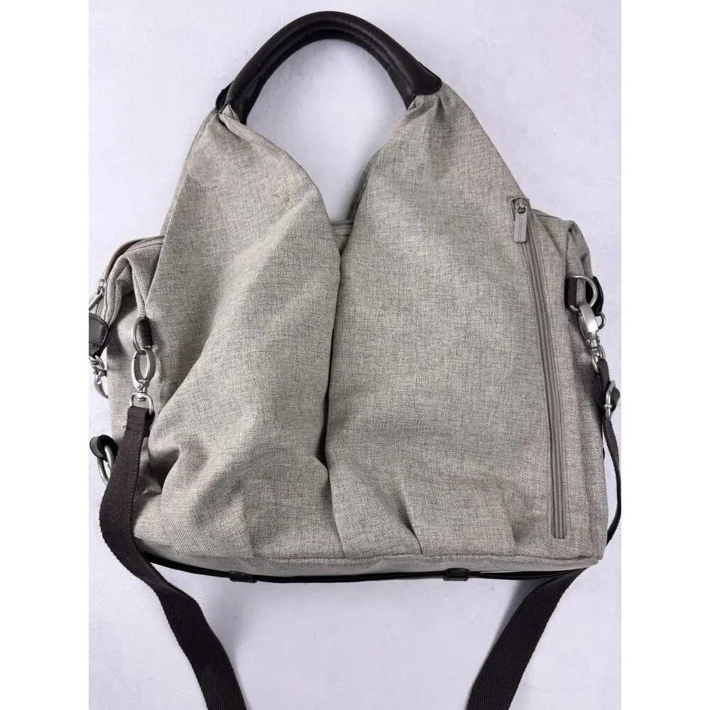 Lässig Green Label Neckline Diaper Bag Eco-Friendly Shoulder Tote Gray